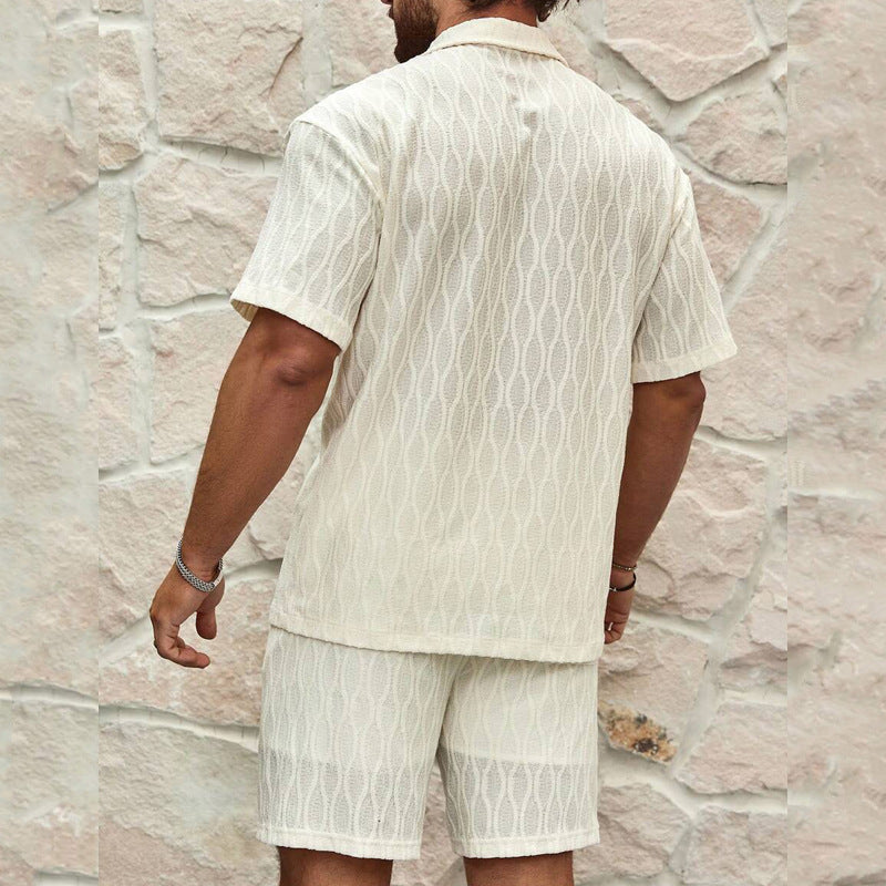 Men`s Summer 2-Piece Set Shirt & Shorts
