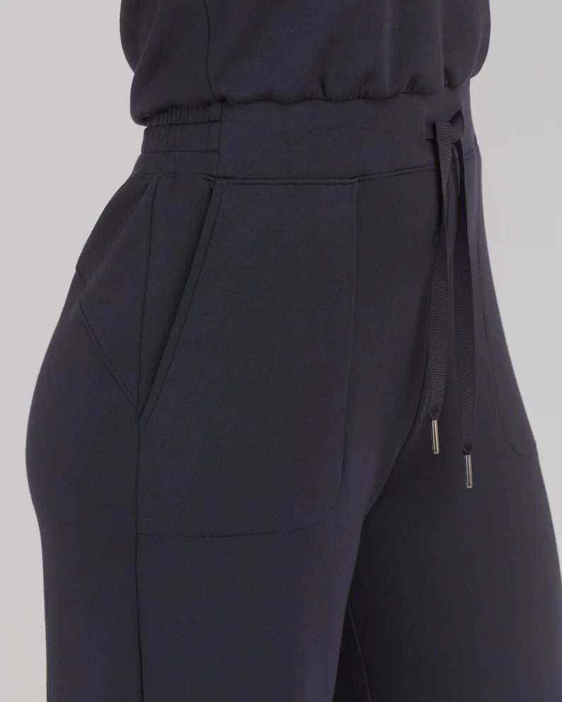 Women`s Fashionable Lace-Up Jumpsuit Pants