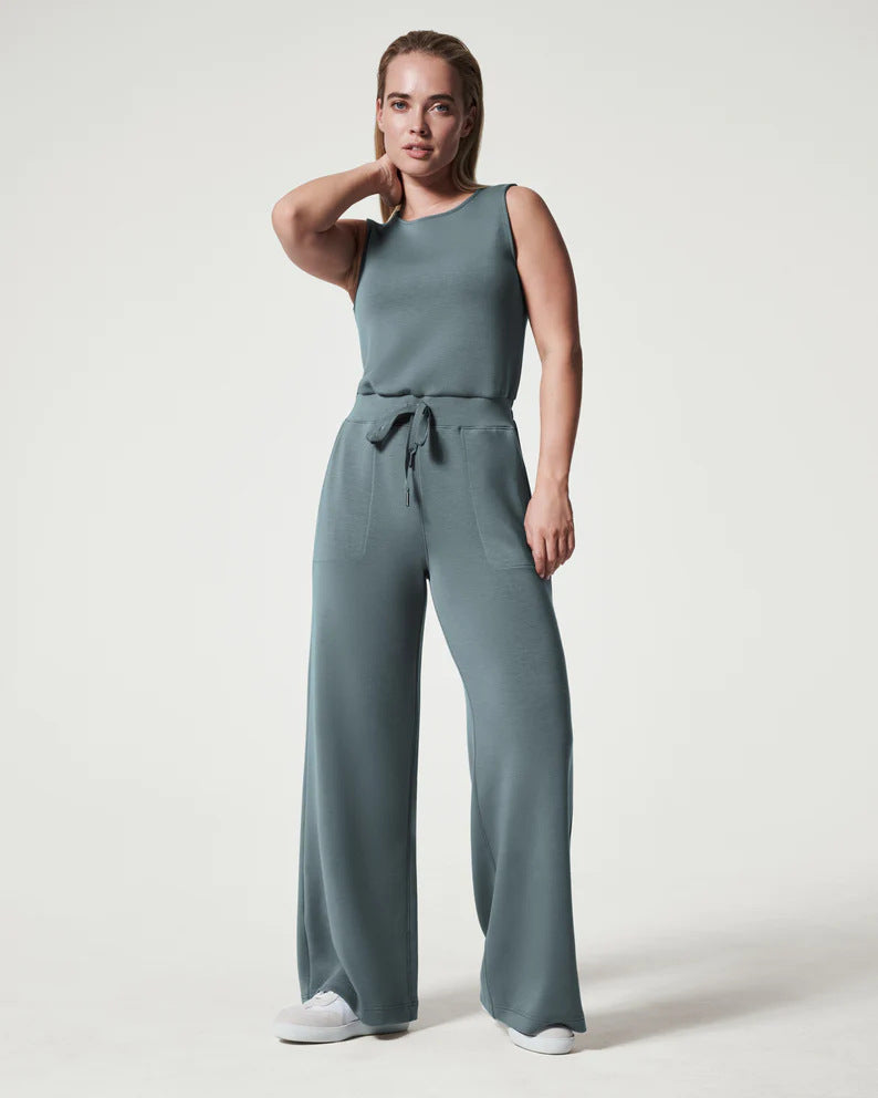 Women`s Fashionable Lace-Up Jumpsuit Pants